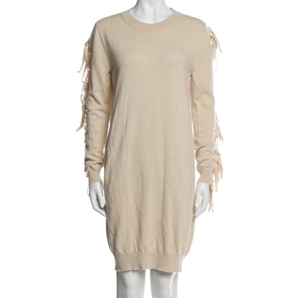 Mm6 Maison Margella Fringe Mini Dress Medium